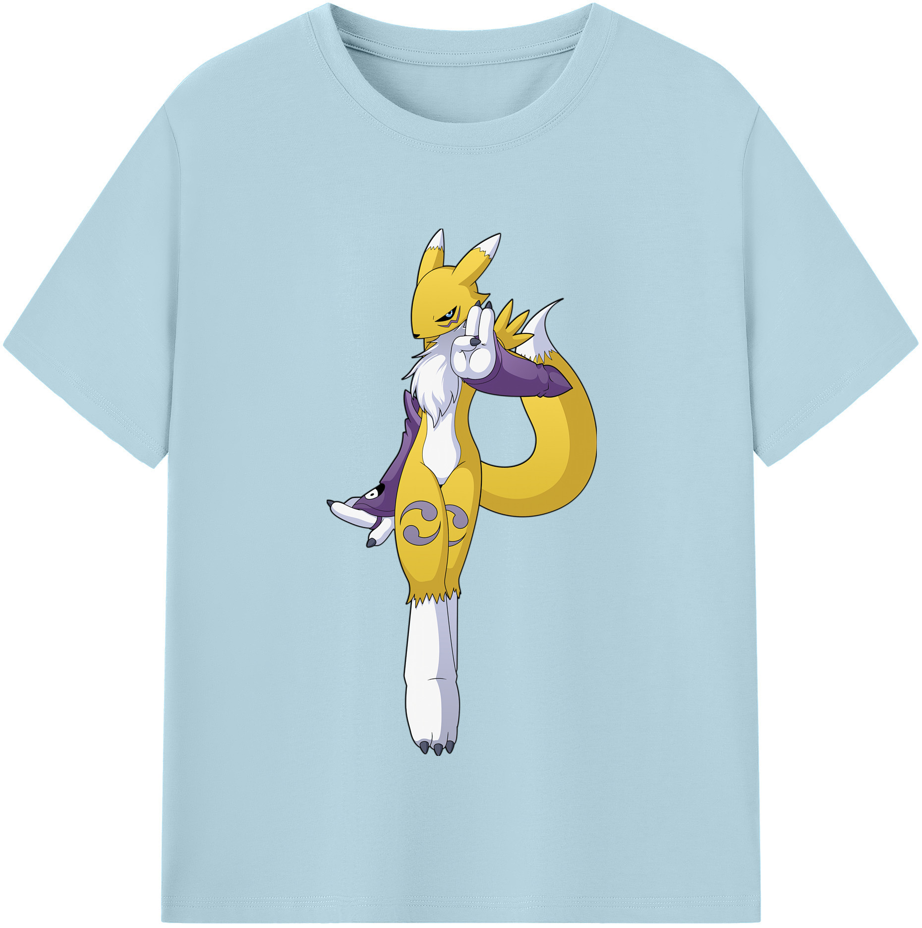 （画像用） Digimon デジタルモンスター/デジモン 綿100％半袖Tシャツ（フロントプリント）